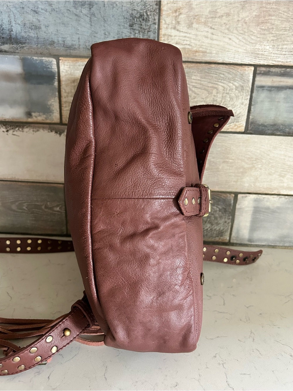 WE THE FREE Studded Messenger Bag Tote in Cinnamon - Picture 12 of 16